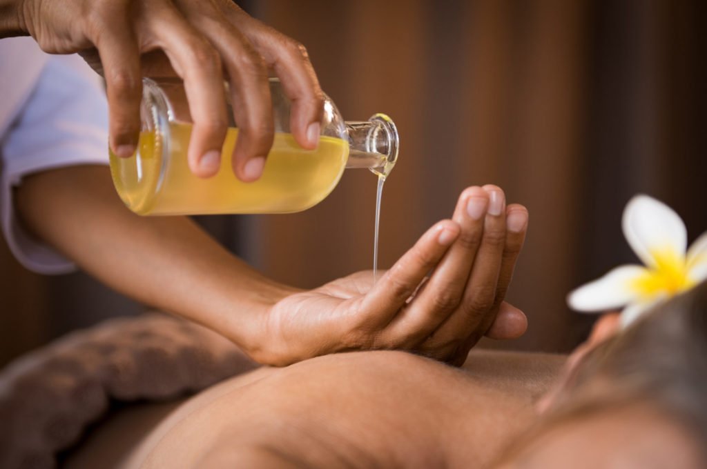 Which oil should you choose for a pinch-and-roll massage?