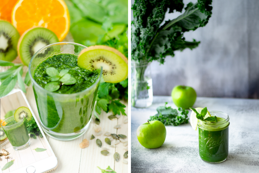 Sok z zielonych owoców jest świetnym napojem detoksykującym