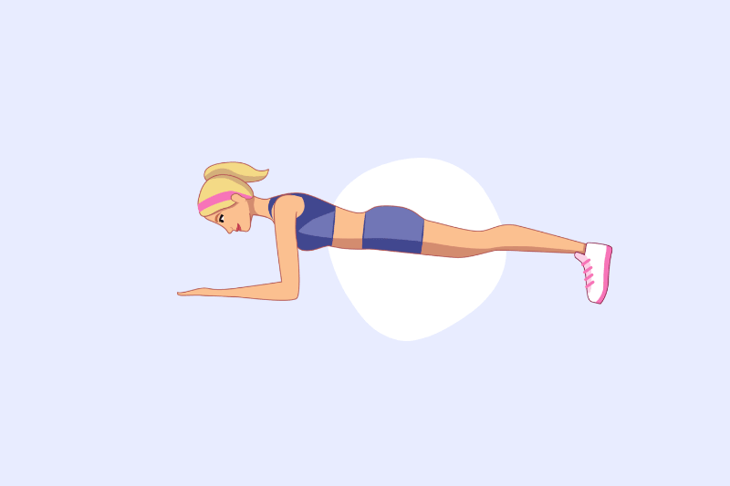 Quels exercices pour brûler la graisse du ventre ? - Planche - gainage face – 1
