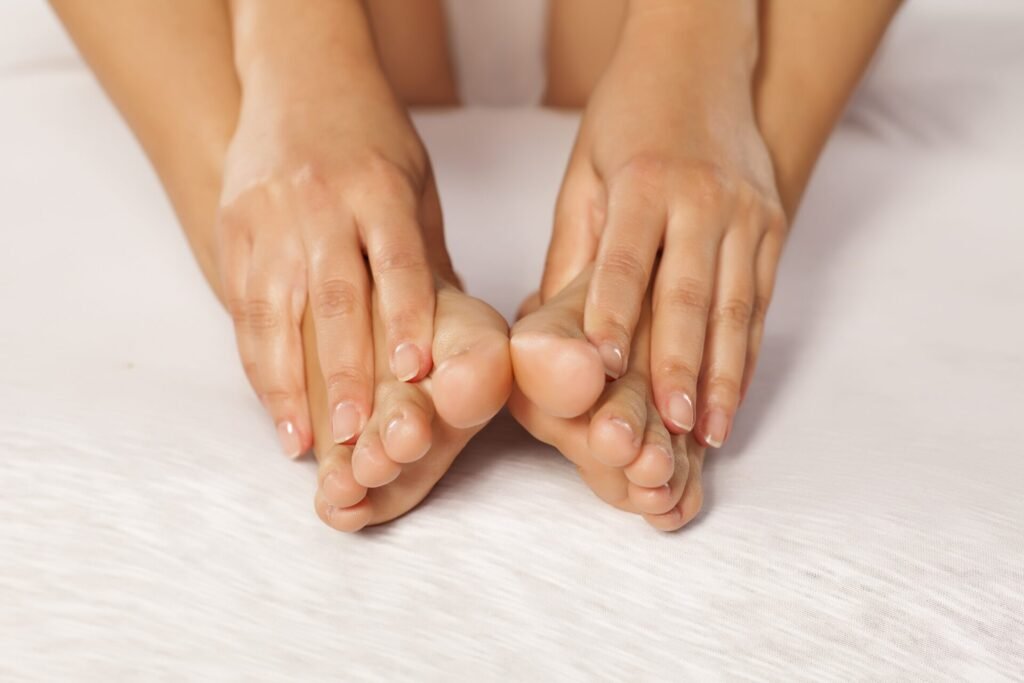 Automassage jambes pieds
