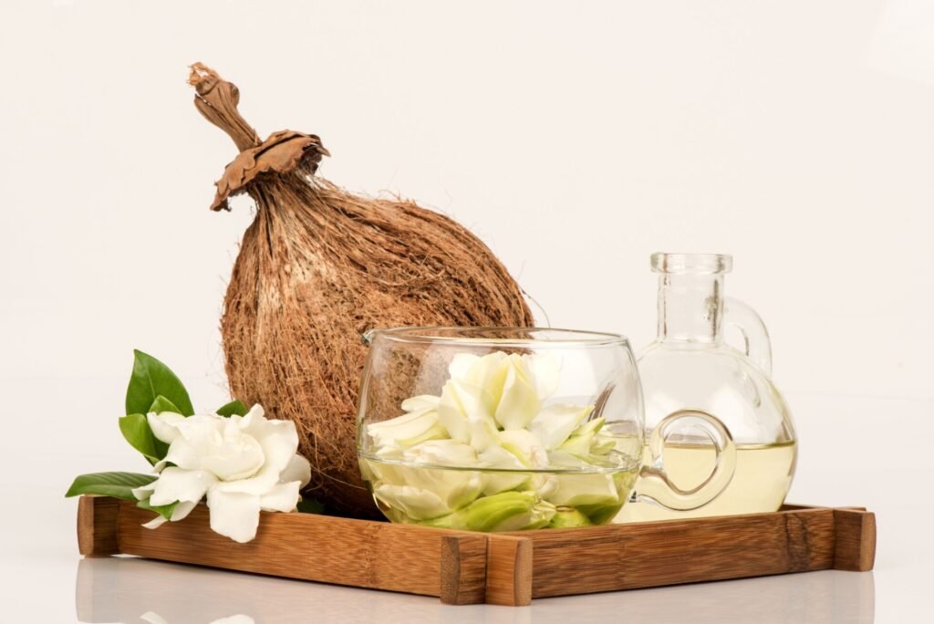 Huile monoï vergetures