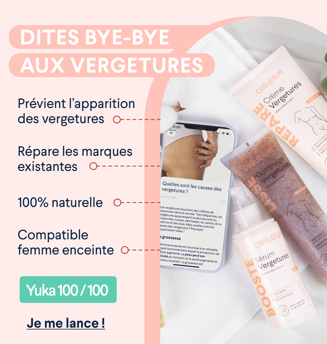 Gommage Cellublue Anti-vergetures 150 Ml - Exfolie Et Lisse La Peau