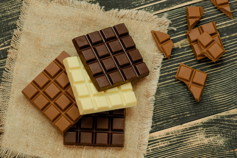 differents types de chocolat