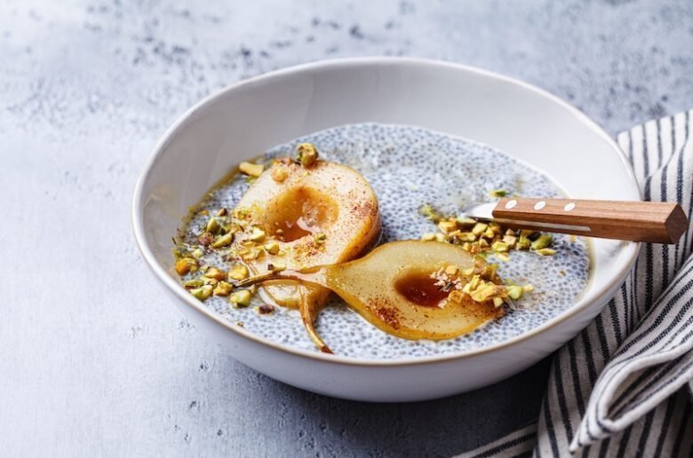 Chia pudding vanillé & poire