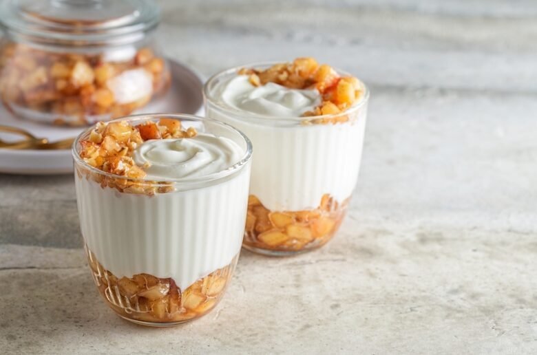 fromage blanc pomme amande