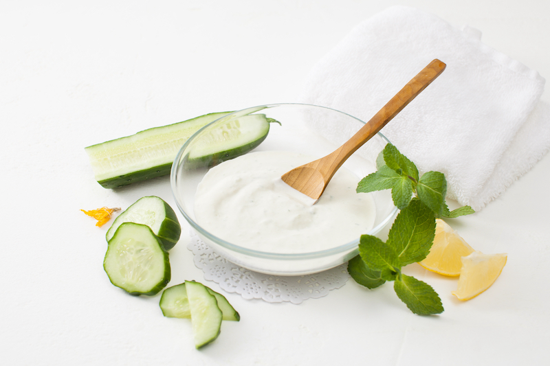 masque naturel concombre yaourt