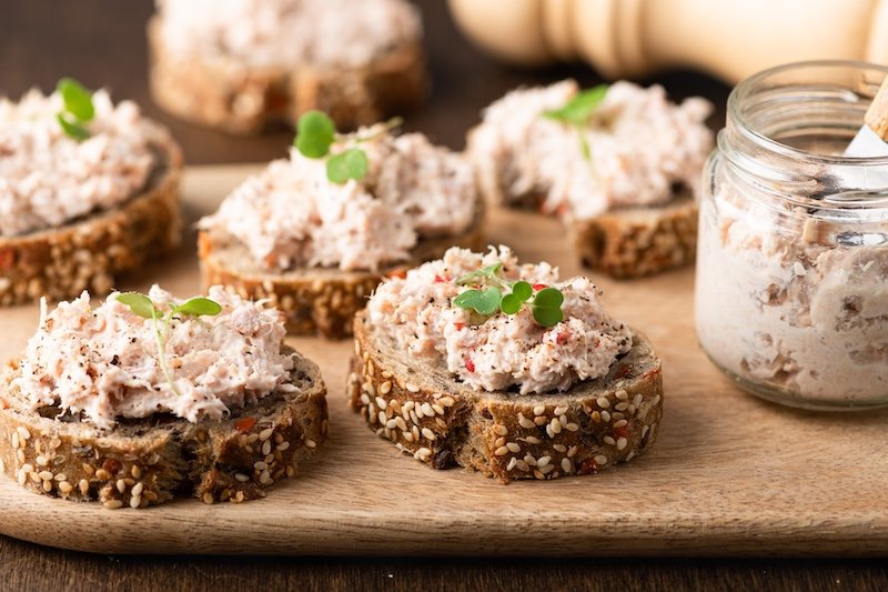 Rillettes de thon légères au citron fromage frais