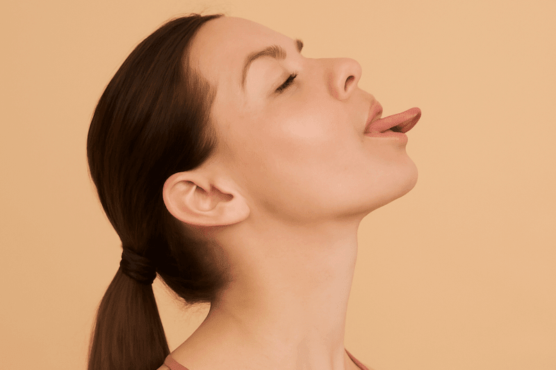 levée de tête double menton