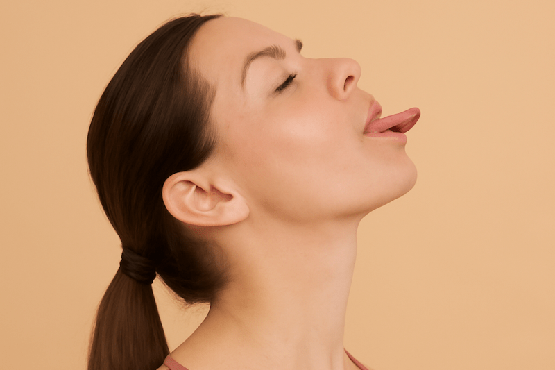 levée de tête double menton