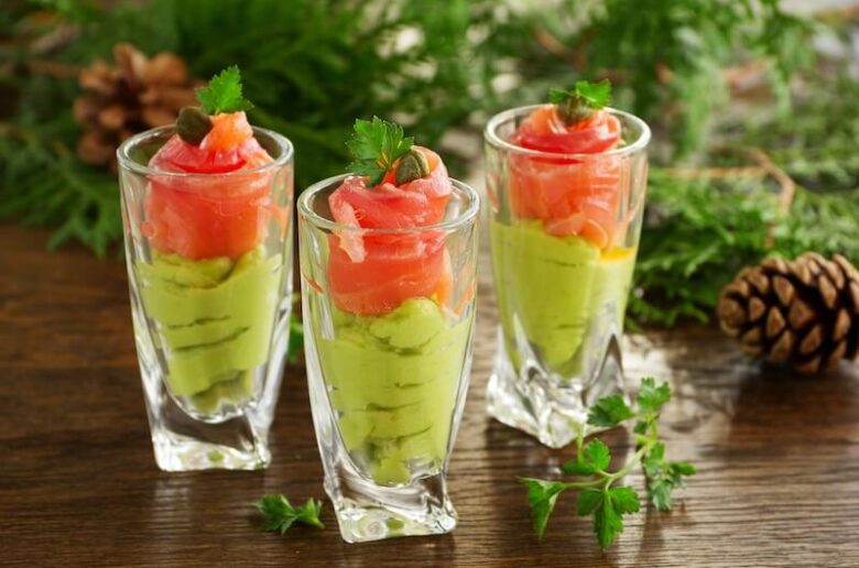 verrines avocat saumon