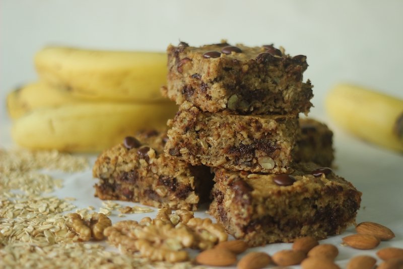 barre de céréales légères à la banane