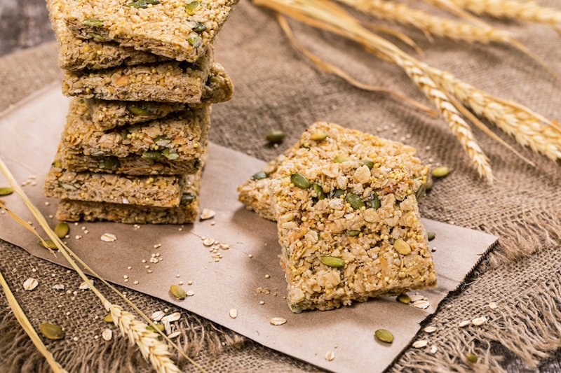 barres de céréales noix de coco et graines