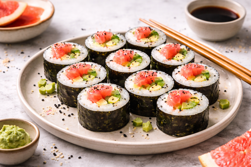 maki pamplemousse concombre