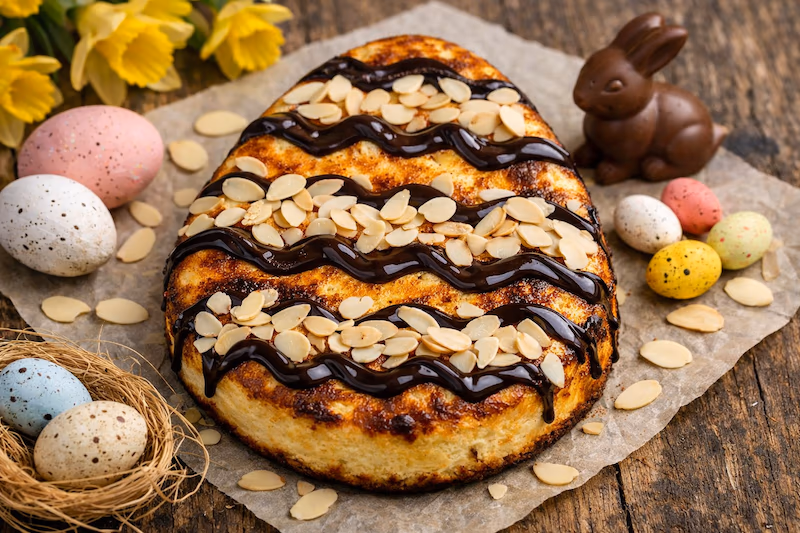 cheese-cake paques forme d'oeuf