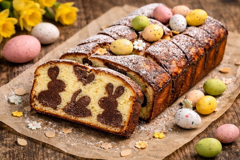 gateau marbré lapin