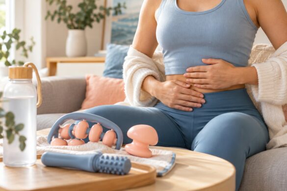 Produtos Cellublue para a rotina da barriga