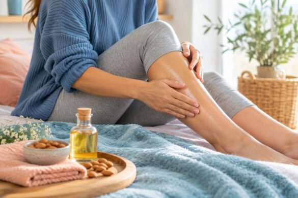 Huile d’amande douce et vergetures : usages, précautions