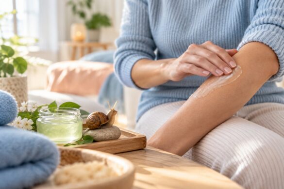 La bave d’escargot : traitement naturel anti-vergetures