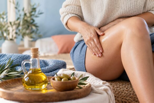 Huile d’olive et vergetures : 5 raisons de l’utiliser