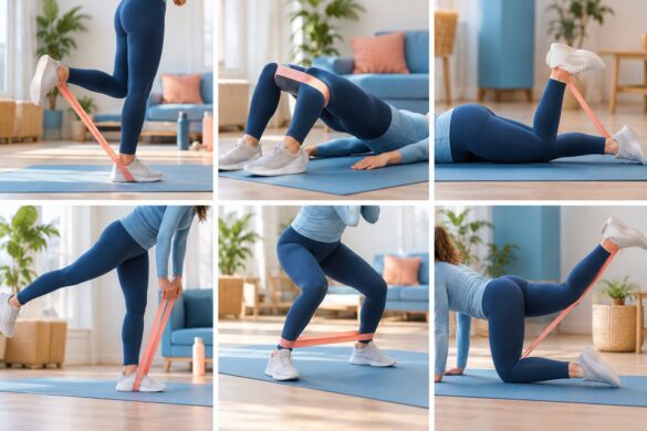 6 exercices ischio-jambiers à faire avec un élastique chez soi