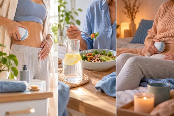 La routine Cellublue pour le ventre : matin, midi et soir
