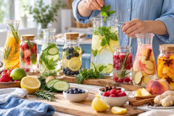 9 receitas de água aromatizada para fazer em casa