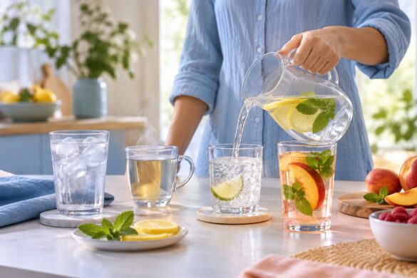 Qual água beber? Fria, morna, com gás ou aromatizada