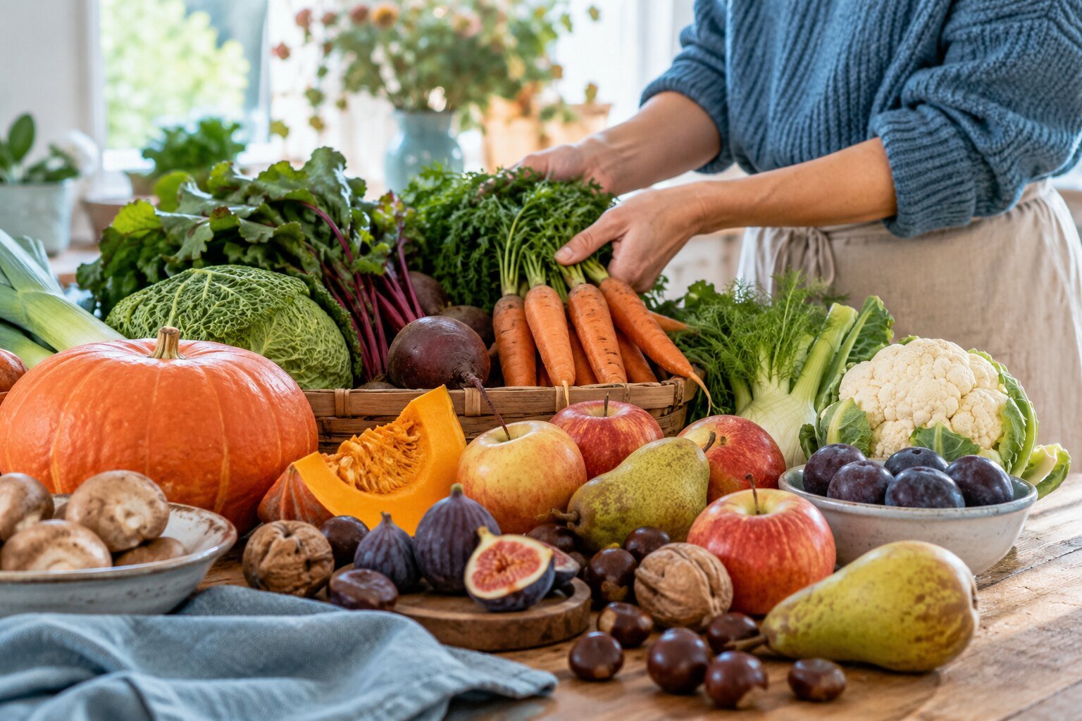 fruits et légumes de septembre