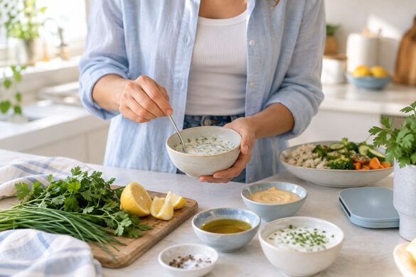 Sauces and condiments: counting salt per serving