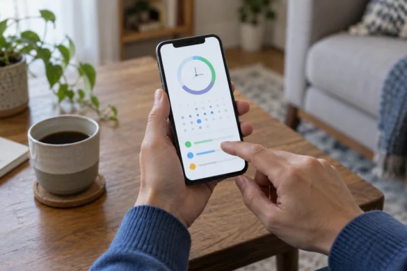 Massage avec une ventouse Cellublue : préparer votre aide-mémoire sur téléphone